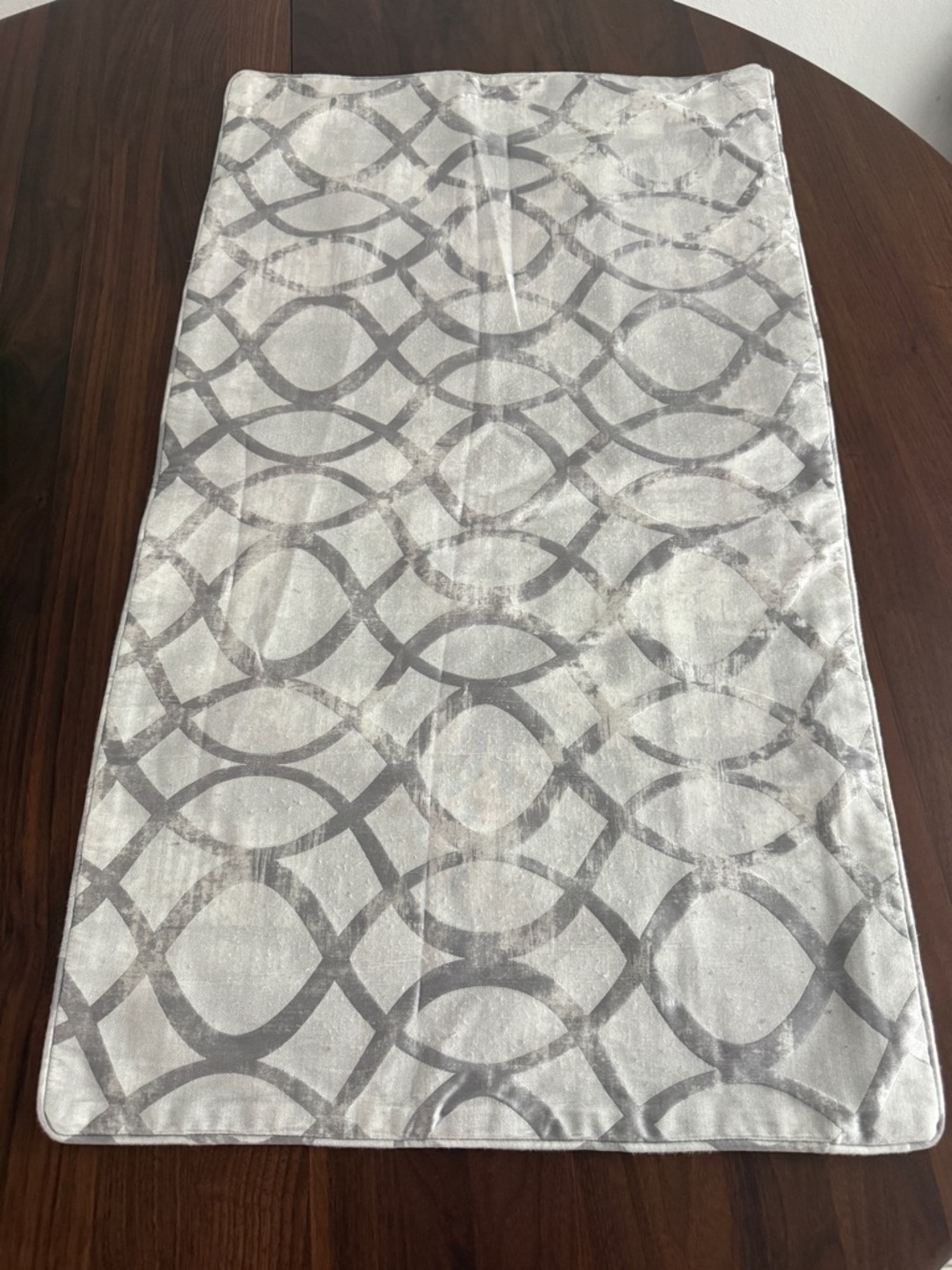 Hotel Collection Helix Silver Zippered Pillow Sham